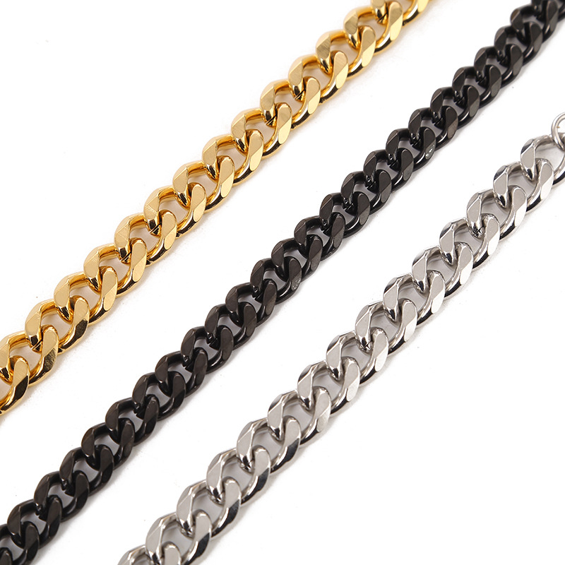 Punk Geometric Stainless Steel Plating Bracelets 1 Piece