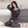 蕾丝圆领大码春秋季家居服