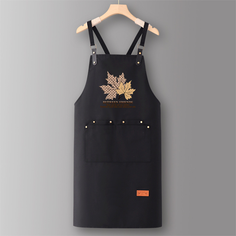 블랙 SJ617T56 리프 크로스 스트랩 캔버스