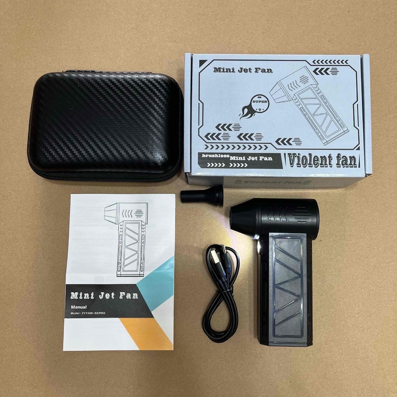 国境を越えた暴力ファン Amazon 人気の送風機 ポータブル ターボファン ヘアドライヤー ハンドヘルドファン エアダスター|undefined