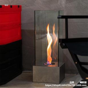 Cyclone Alcohol Small Fireplace Real Fire Indoor and Outdoor Courtyard Tabletop Decorative Stove Decoration Heating Ins Net Wall