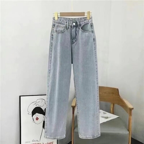 Union Square Original Host Style Ins Streetwear Denim Jeans for Men Straight Leg Loose Drop Wide Leg Pants Trendy Brand Father Pants Dropshipping