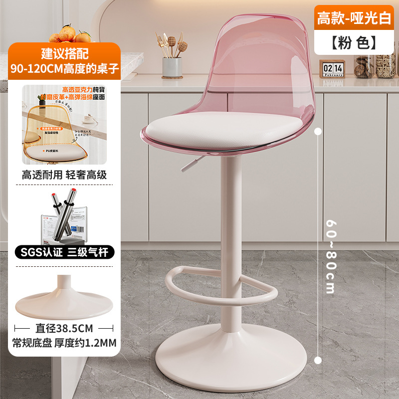 Pink transparent white base and white plate