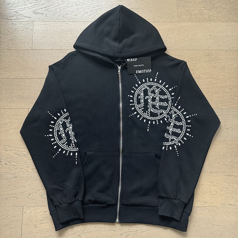 2026 nueva marca de tendencia de comercio exterior transfronterizo MIXEDMOTION camiseta de algodón de manga larga lavado con agua hace viejas calles sueltas