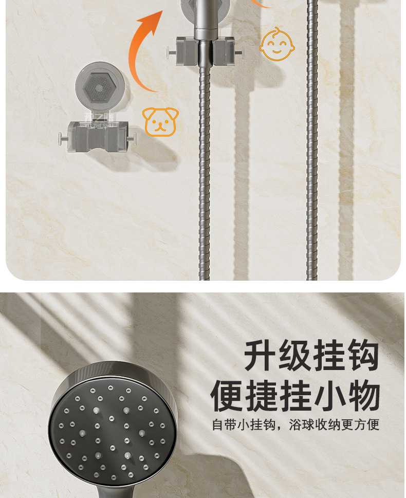 Universal suction cup showerhead bracket, a no-drilling fixation wonder, adjustable showerhead base, mobile for household use undefined