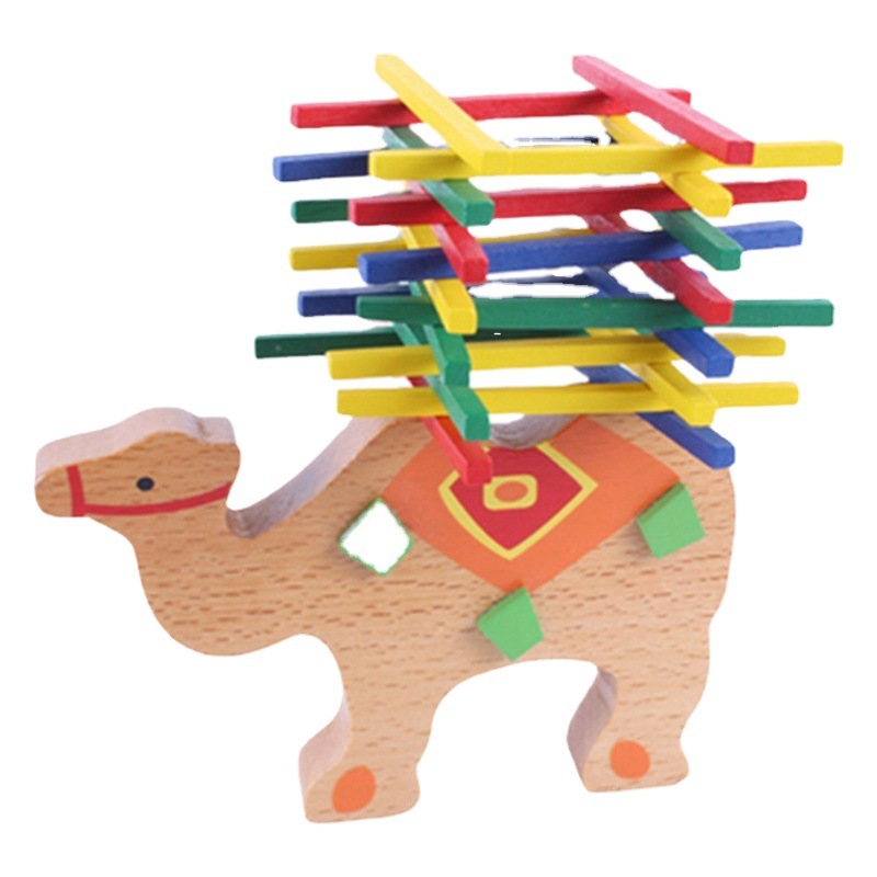Madera DE LOS NIÑOS creativo lindo colorido equilibrio madera bloques color palo juego educación temprana educativos decoración de Madera Juguetes