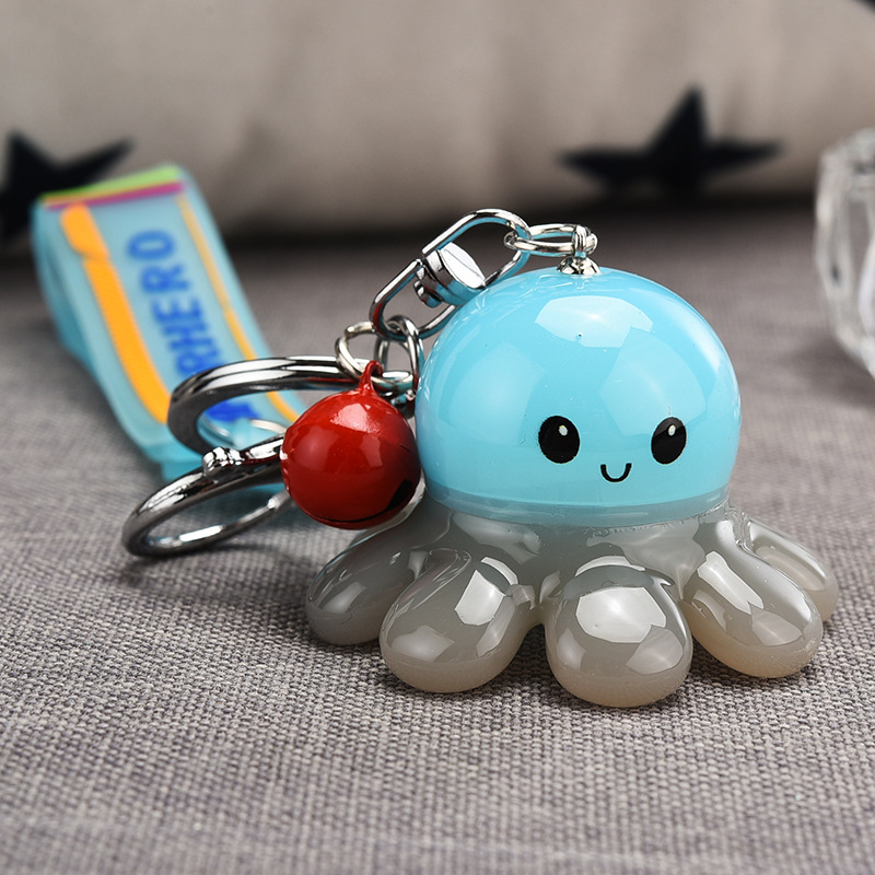 Creative Illuminated Octopus Acrylic Keychain Wholesale Nihaojewelry display picture 6