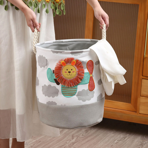 Children's plush doll storage basket large capacity baby doll folding storage bucket 1477