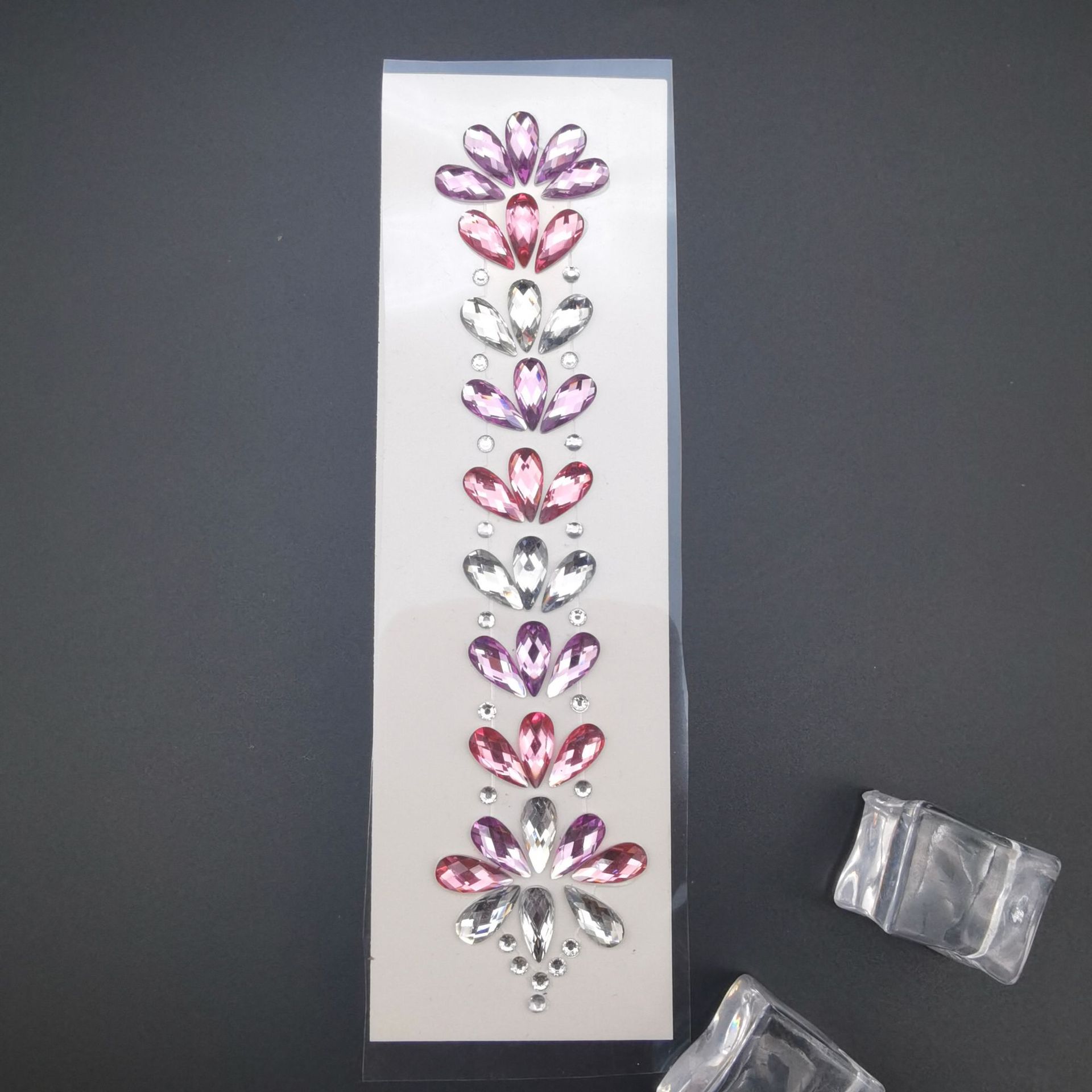 EDM eléctrico sílaba cara pegatinas ceja pegatinas cara pegatinas diamante resina diamante carnaval diamante pegatinas cara decorativa diamante