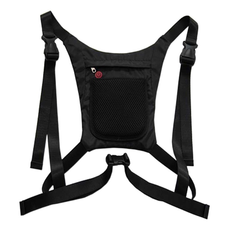 Control remoto inalámbrico LED luminoso luz de advertencia ciclismo bolsa luminosa chaleco luminoso sin LOGO ventas directas de la fábrica