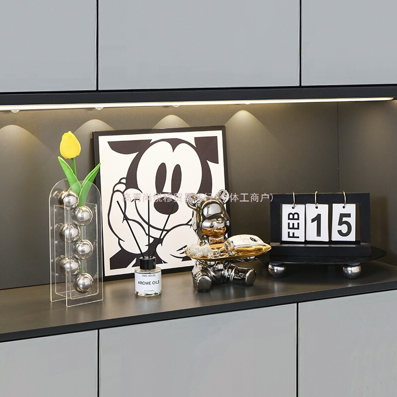 高級ソフト装飾、玄関装飾、絵画、軽くて豪華なリビングルーム、テレビ、サイドボード、靴箱、ニッチホーム|undefined