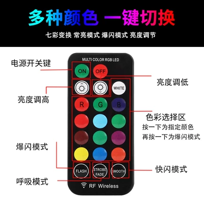 Colorful RGB Remote | Qìchē Width indicator light