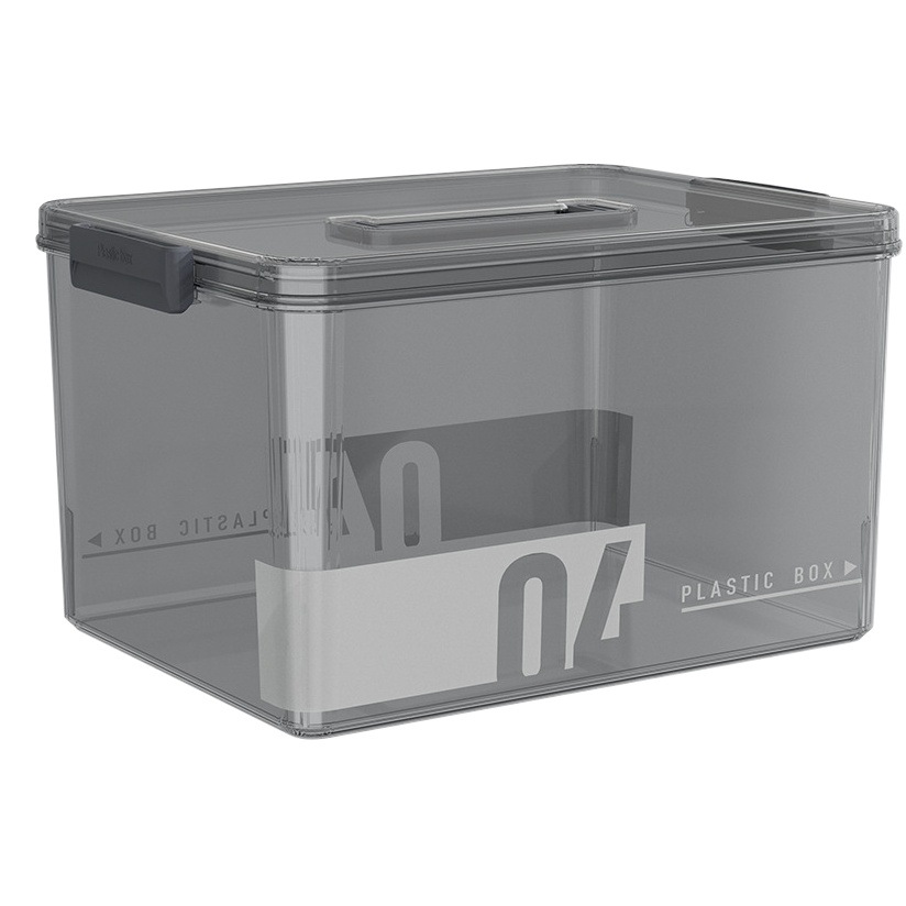 Caja de almacenamiento transparente para aperitivos, almacenamiento de juguetes Lego, organización de desechos, almacenamiento en habitación, caja de almacenamiento de plástico para mascotas engrosada