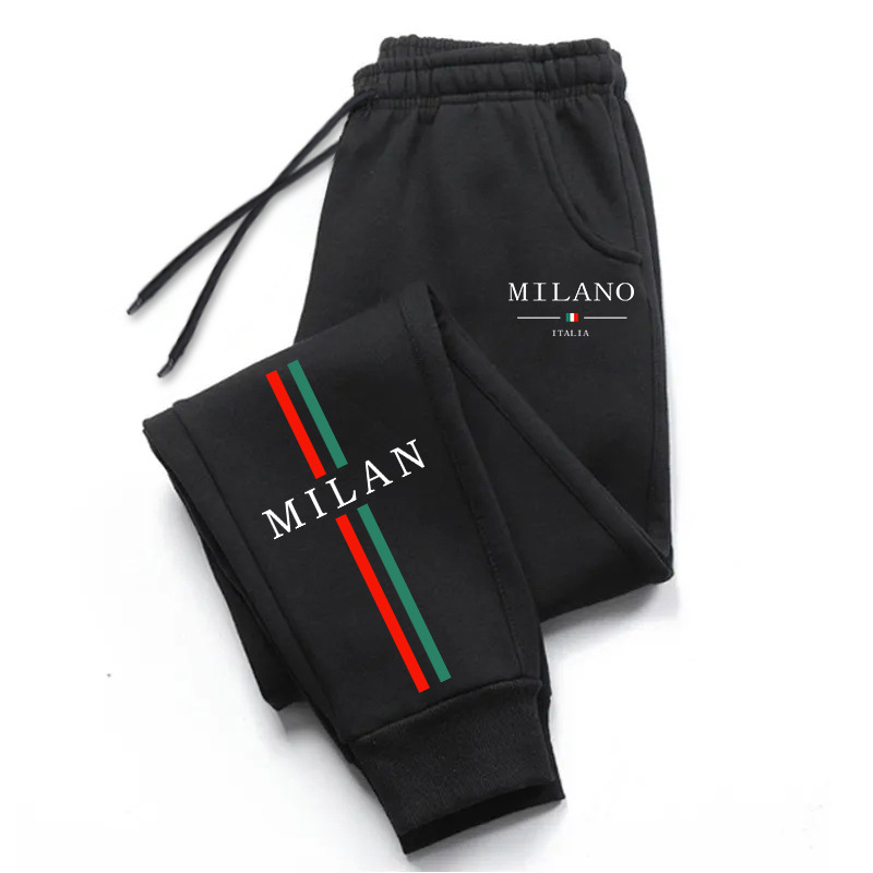 Men's Clothing Men's High Quality Jogging Pants Milan City Print Autumn Winter Casual Sports Outdoor Running Pants Hot Selling_viptrois.com