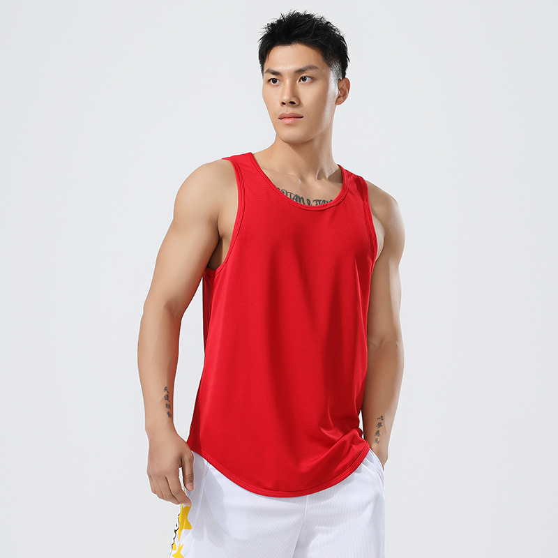 Nuevo chaleco transfronterizo de verano para correr deportes fitness de secado rápido chaleco suelto sin mangas chaleco de baloncesto americano