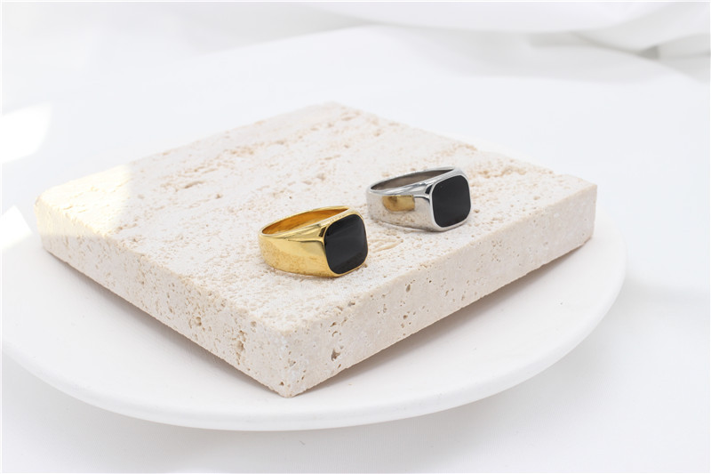 25g Weight Ion Plating (IP) Gold Plating Process 18K Gold Plated Plating Material Shell Inlay Material Rings Classification 13, 6 Ring Size 1 Piece Quantity Holiday, Daily Occasion 304 Stainless Steel Material Geometric Pattern Unisex Gender Simple Style Style Simple Style Geometric 304 Stainless Steel Shell 18K Gold Plated Unisex Rings 10