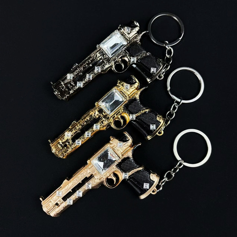 平和的なチキンゲーム周辺機器伝説の武器モデルサルナムハートピストルおもちゃ合金装飾品キーホルダー|undefined