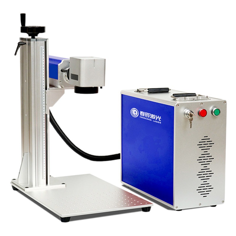 Máquina de marcado láser portátil dividida máquina de grabado láser de fibra de escritorio impresora de inyección de tinta de codificación de letras de metal