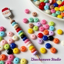 Coloridos cuentas de alta saturación serie de cuerdas de teléfono móvil DIY joyas de cadena en joyas hechas a mano accesorios de cuentas sueltas