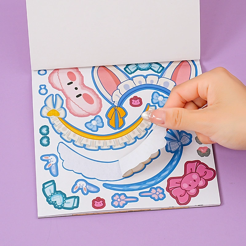 Sticker for dressing up, children's smart toy, cartoon book with stickers, 6 years