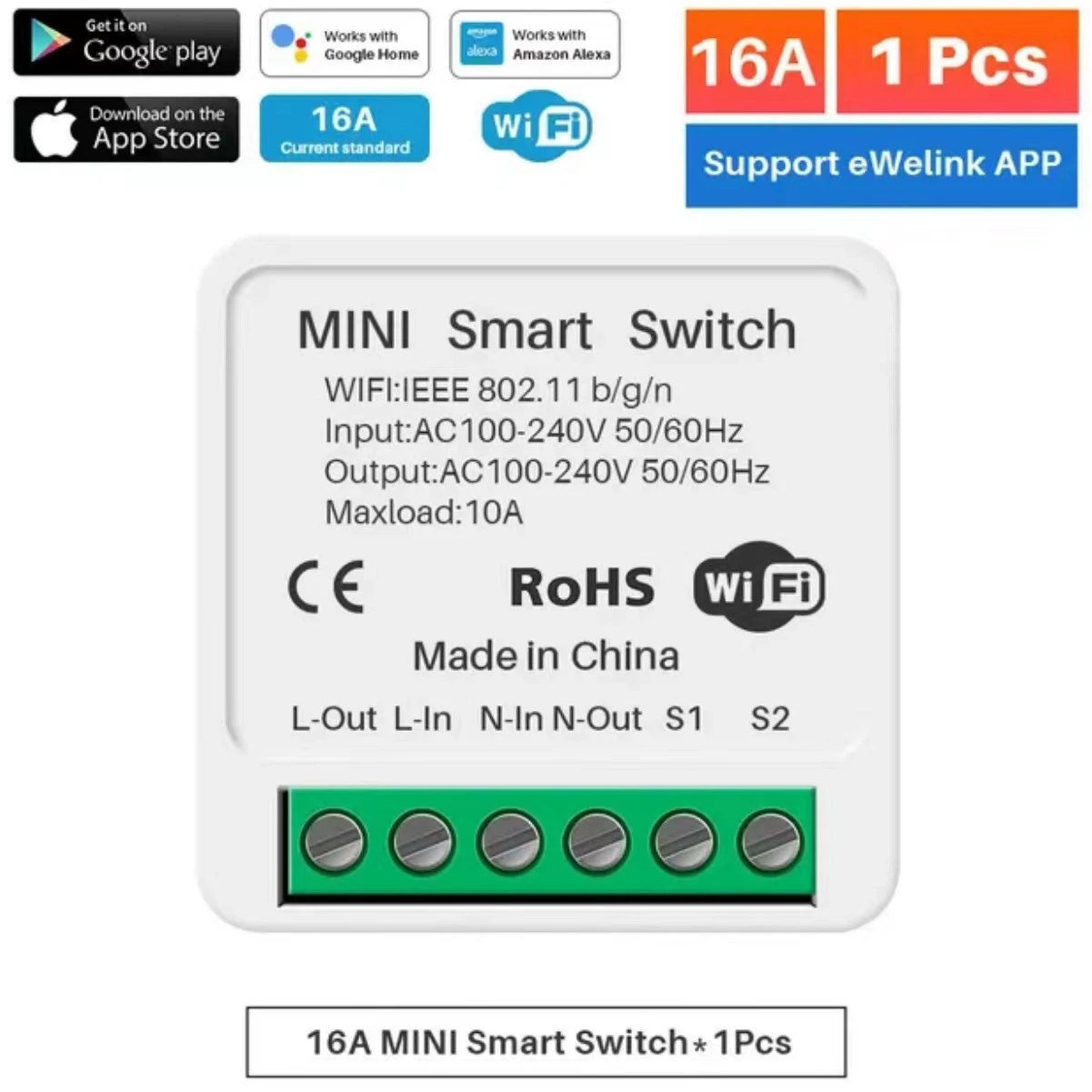 Ewelink smart WiFi dark box fixed app remote control mini MINI passenger switch