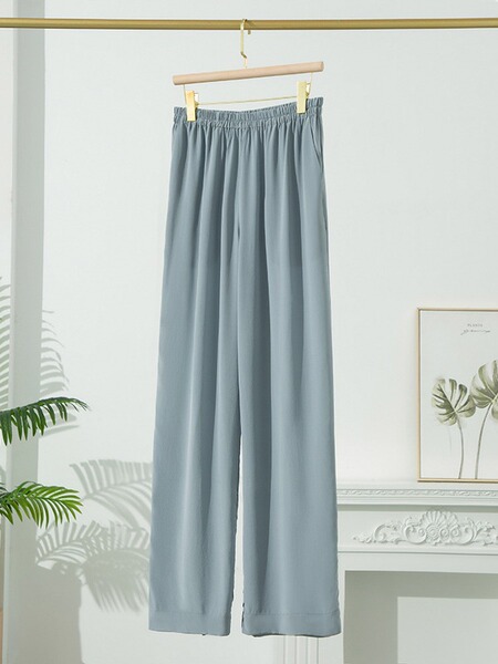 Summer silk trousers