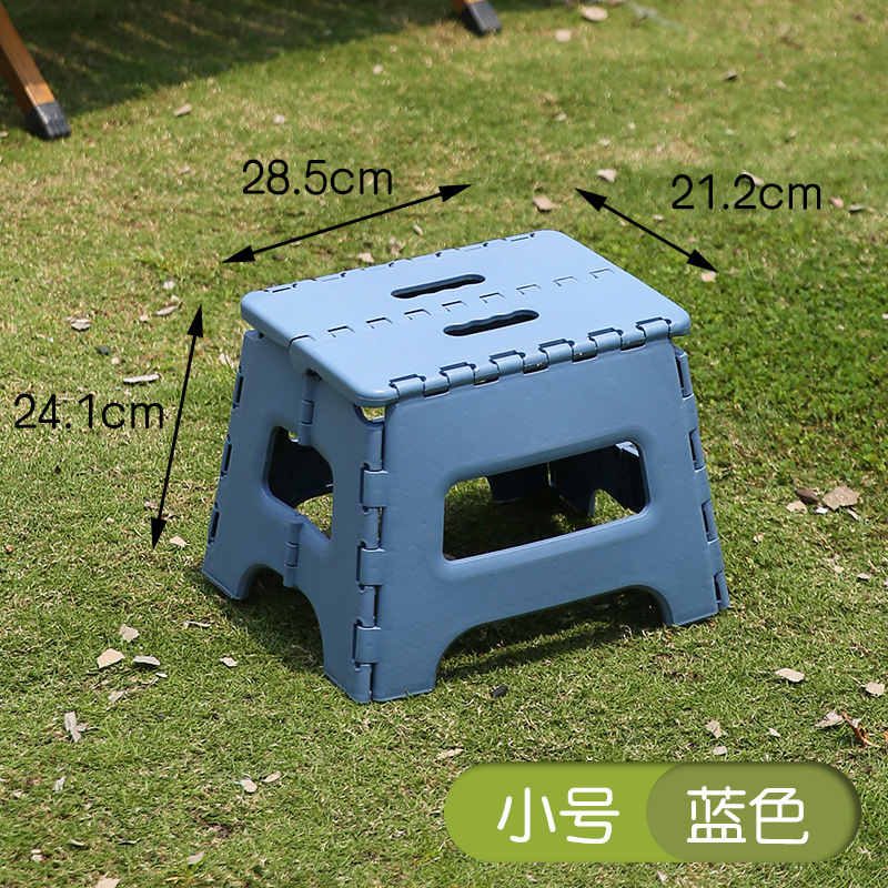 Taburete plegable de plástico, taburete alto, puesto para acampar en el hogar, silla de pesca al aire libre, metro, banco pequeño plegable portátil