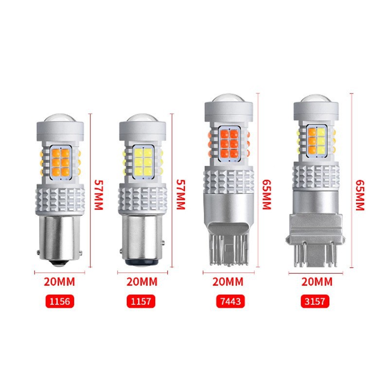 New car decoding LED light 30SMD7440 turn signal 1156 reversing light 1157 brake light 3030