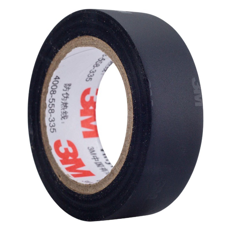 Cinta aislante eléctrica de 3m, 150m, sin plomo, ignífuga, a prueba de humedad, PVC negro, certificada UL 160.