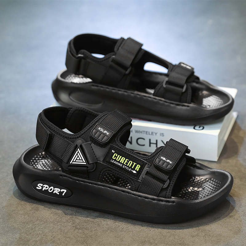 Sandalias transfronterizas para hombre 2025 verano al aire libre antideslizante casual suela suave resistente al desgaste para conducir zapatillas de playa de doble uso al por mayor