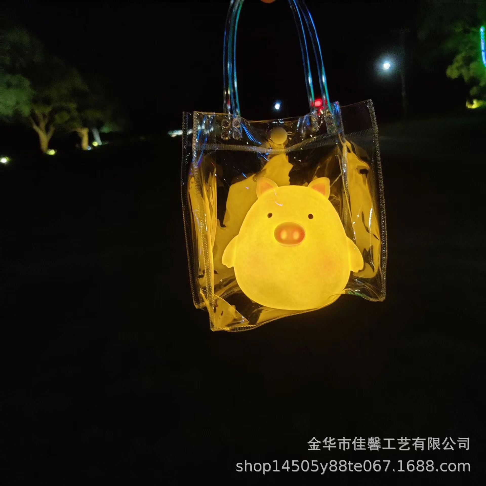 돼지 [투명 기프트 백]