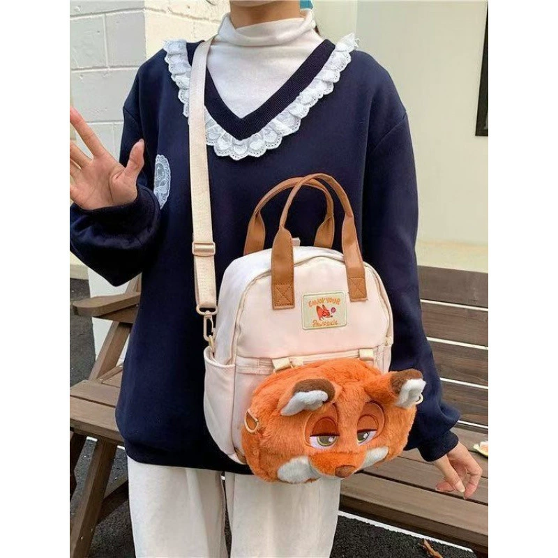 Cartoon backpack, cute shoulder bag, one-shoulder bag
