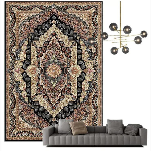 Retro carpet for living room