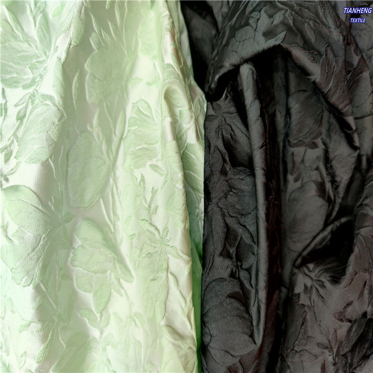 S168-54#浮雕立体荷花提花  时装女装连衣裙短裙洋装箱包鞋材面料