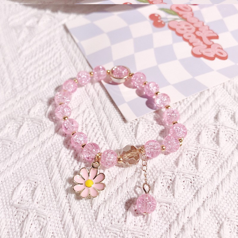 S060-Pulsera Margarita Rosa#SZ–538