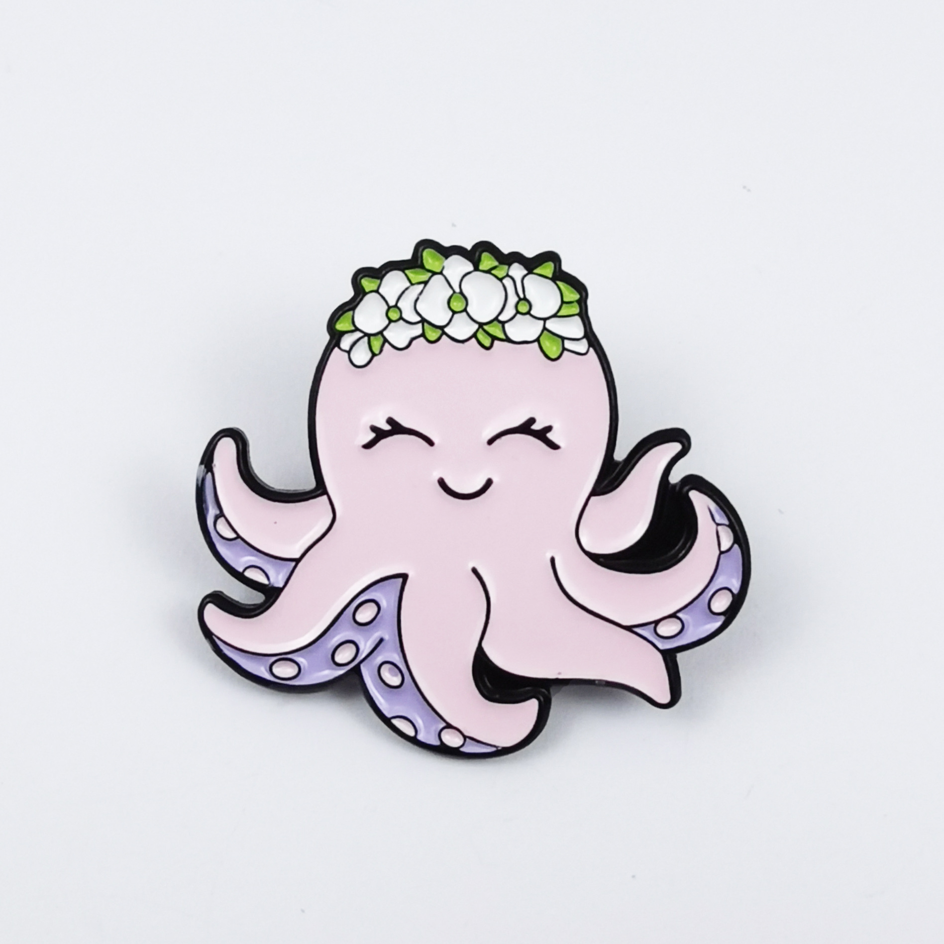 Insignia creativa de animales marinos Dibujos animados linda forma regalo joyería broche transfronterizo ins metal ropa collar