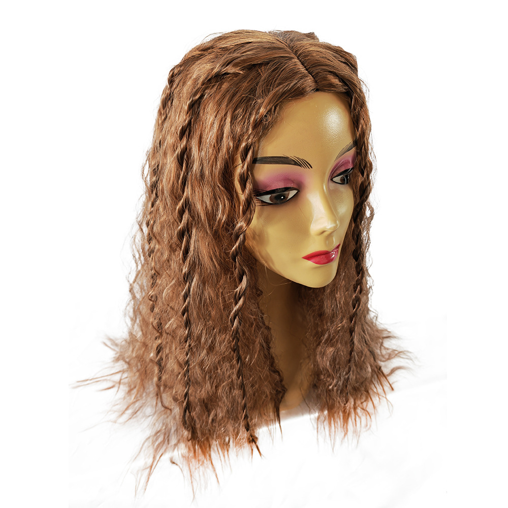 Women's Sweet Holiday Party High Temperature Wire Curls Wig Net display picture 3