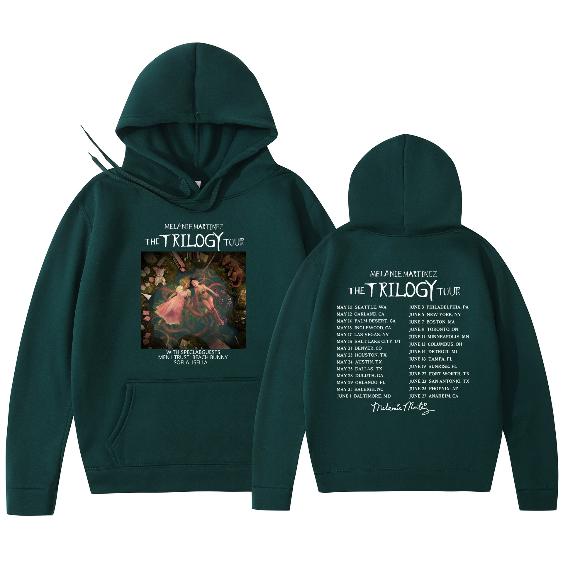 Худи‑пуловер (Foreign Trade) Melanie Martinez «The Trilogy Tour» с принтом, унисекс, размеры S–3XL