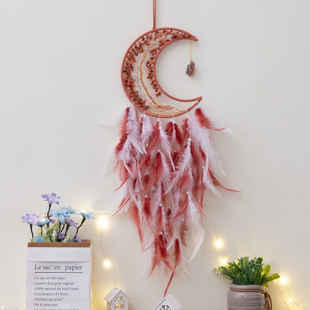 水红月亮生命树羽毛39.5