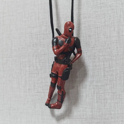 Xiaojian Rearview Mirror, Car hanging - looking-back-at-deadpool-car-hanger