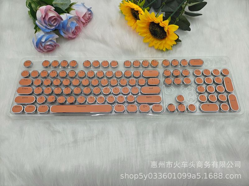 パンクキーキャップ、フランス語、韓国語、ロシア語、スペイン語、タイ語、台湾語、表音語、メカニカルキーボード、ラウンドキーキャップ|undefined