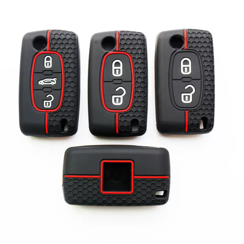 Подходит для Peugeot Citroen 308 307 Citroën Salarla Bibase Carter силиконовый чехол для ключа автомобиля