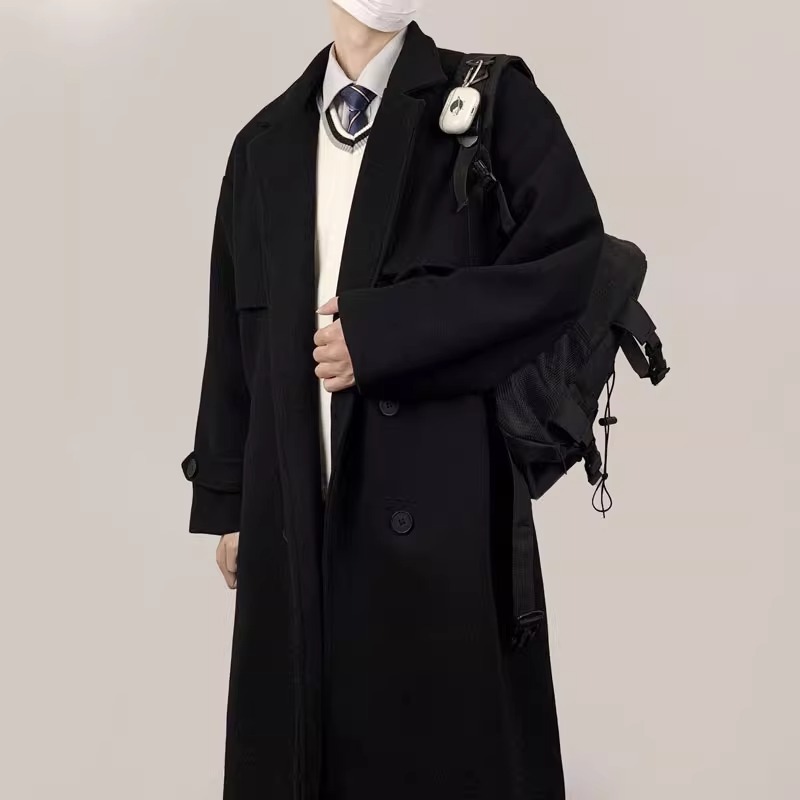 F238 블랙 울 코트