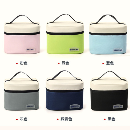 New Dopamine Small Square Meal Bag with Colorful Stylish Preservation Ice Bag for Outdoor Picnic, Office Lunch with Insulation