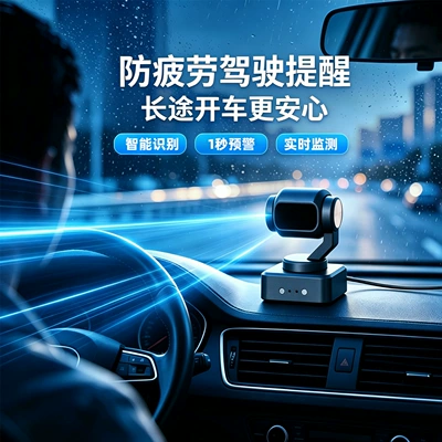 Car accessories: Anti-fatigue safety driving device, driver drowsiness alarm, long-distance driving gadget, new model with cloud platform (Other Automotive Safety Supplies)