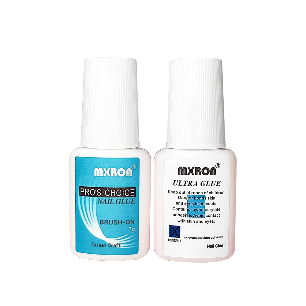 7g pegamento de uñas con cepillo de alto costo, pegamento de uñas rosa, secado rápido sin lámpara de luz, pegamento de uñas de Taiwán