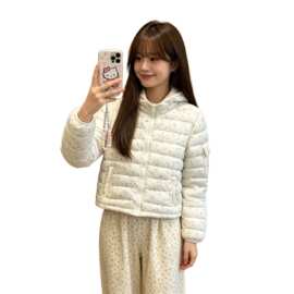 2026新款碎花立领短款棉服棉衣外套女秋冬温柔甜美外套