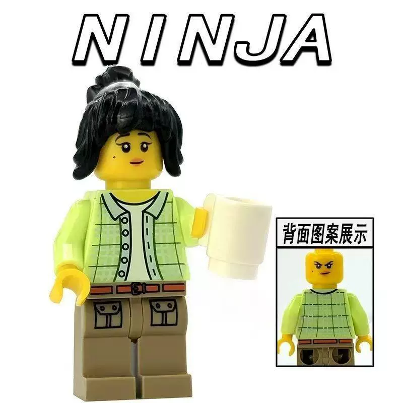 Набор одежды для минифигур (AIP) в стиле Ninjago, 6 персонажей, печатные торс и ноги