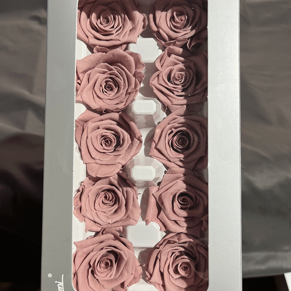 Clase A Flor eterna Rosa 3-4cm Flor seca DIY Yunnan Fabricante 520 Día de la Madre al por mayor