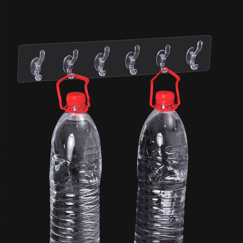 Gancho sin perforaciones adhesivo fuerte colgante de pared gancho de ropa pared del baño percha de ropa inodoro puerta del baño gancho pegajoso trasero